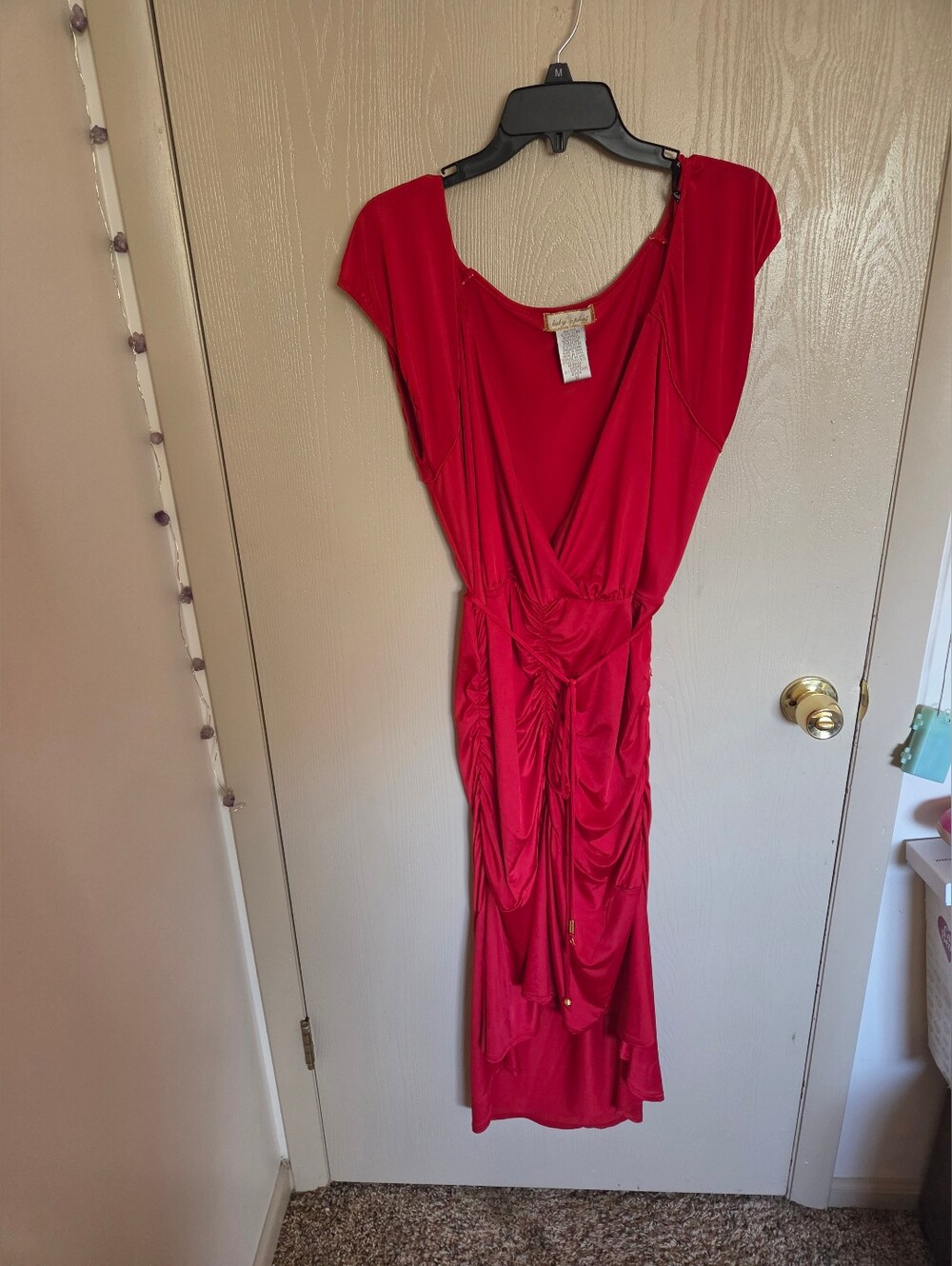 Baby Phat Vintage Y2K Red Maxi Evening Dress Stretchy NWT Womens Size 2XL
